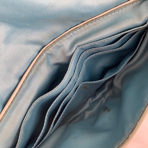 Coach Woven Leather Clutch with Detachable Chain - Picture 6 of 7